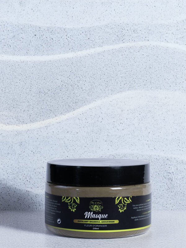 Masque Exfoliant Rhassoul Adoucissant à la Fleur d'Oranger