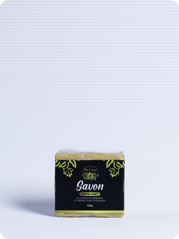 Savon Exfoliant à la Figue de Barbarie, Argan et Fleur d'Oranger